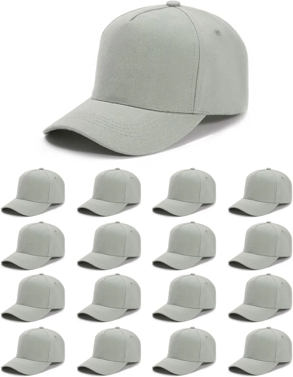 16 Pack Trucker Hat Adjustable Gorras，Blank Baseball Cap for Trucker，Wholesale Unisex Ball Cap for Men & Women