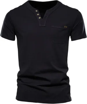 2 Pack Men's Workout Shirts Crewneck Short Sleeve Cotton T-Shirts Stretch Solid Fitted Muscle Cut Shirt Workout Tees