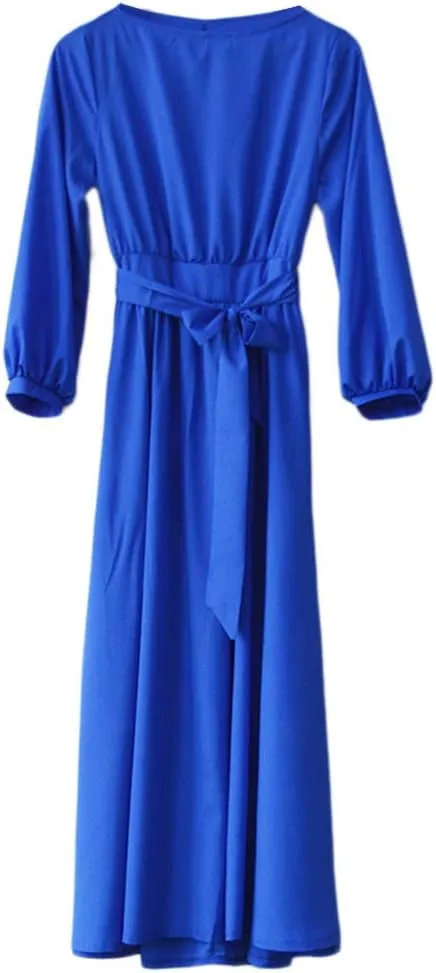 2024 Off Shoulder Long Formal Evening Dress Women's Elegant Bodycon Off Shoulder Sleeveless High Split Ruched Long