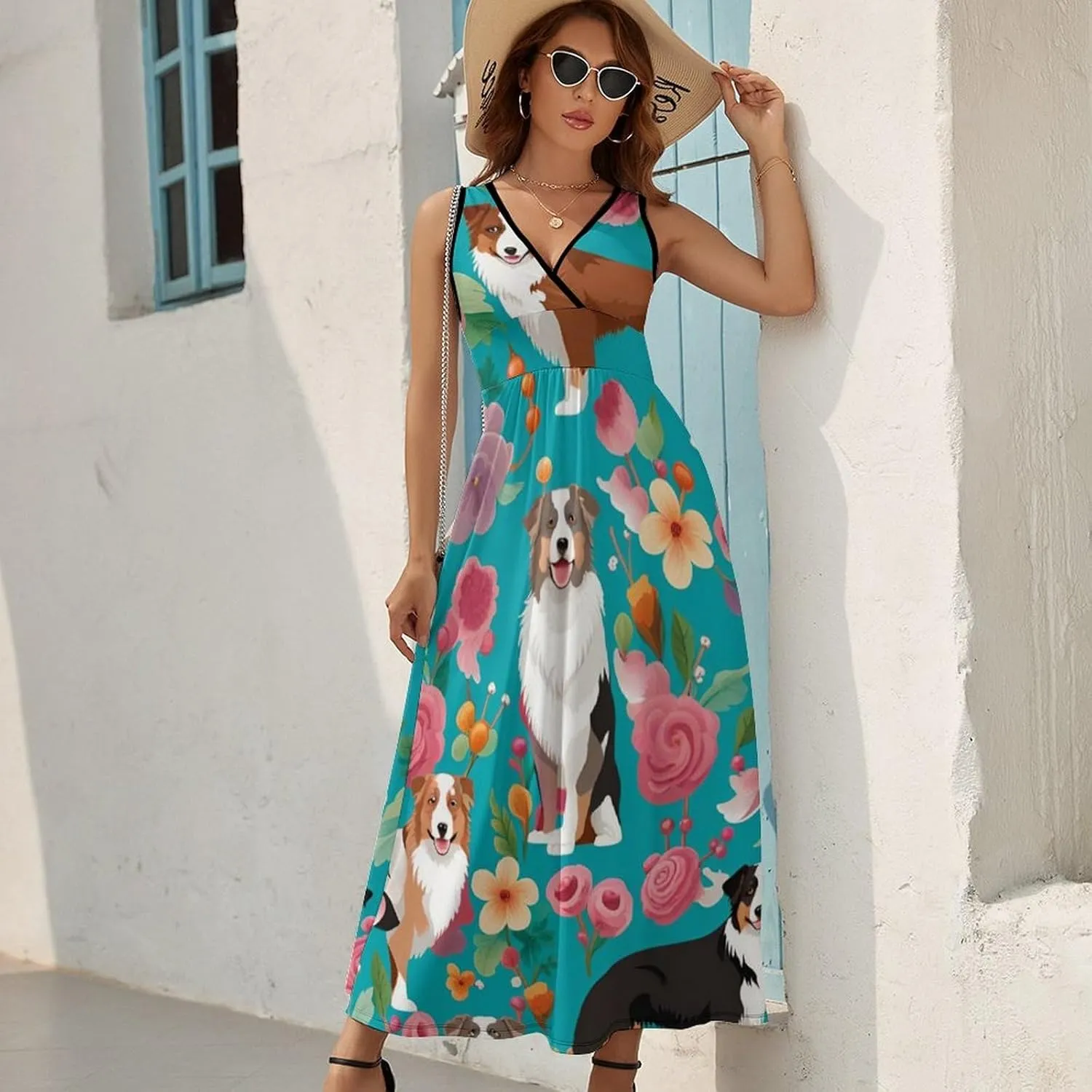 2025 Summer Tank Dress Wrap Sleeveless Adjustable Holiday Dress