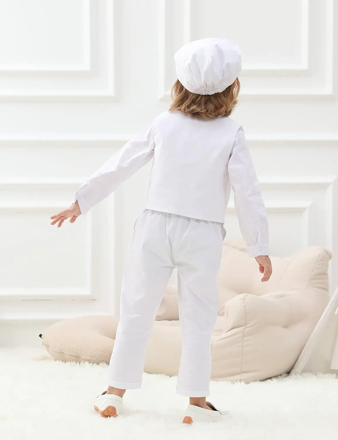 A&J DESIGN Baby Boys Formal Outfit Toddler Wedding Dress Clothes Kids Gentleman Suit Pants Set with Suspender