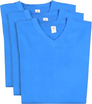 Access Men's V Neck T Shirts, Comfortable, and Stylish Heavyweight Short Sleeve Cotton V Neck T Shirts for Men, 3-Pack
