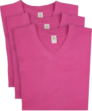 Access Men's V Neck T Shirts, Comfortable, and Stylish Heavyweight Short Sleeve Cotton V Neck T Shirts for Men, 3-Pack