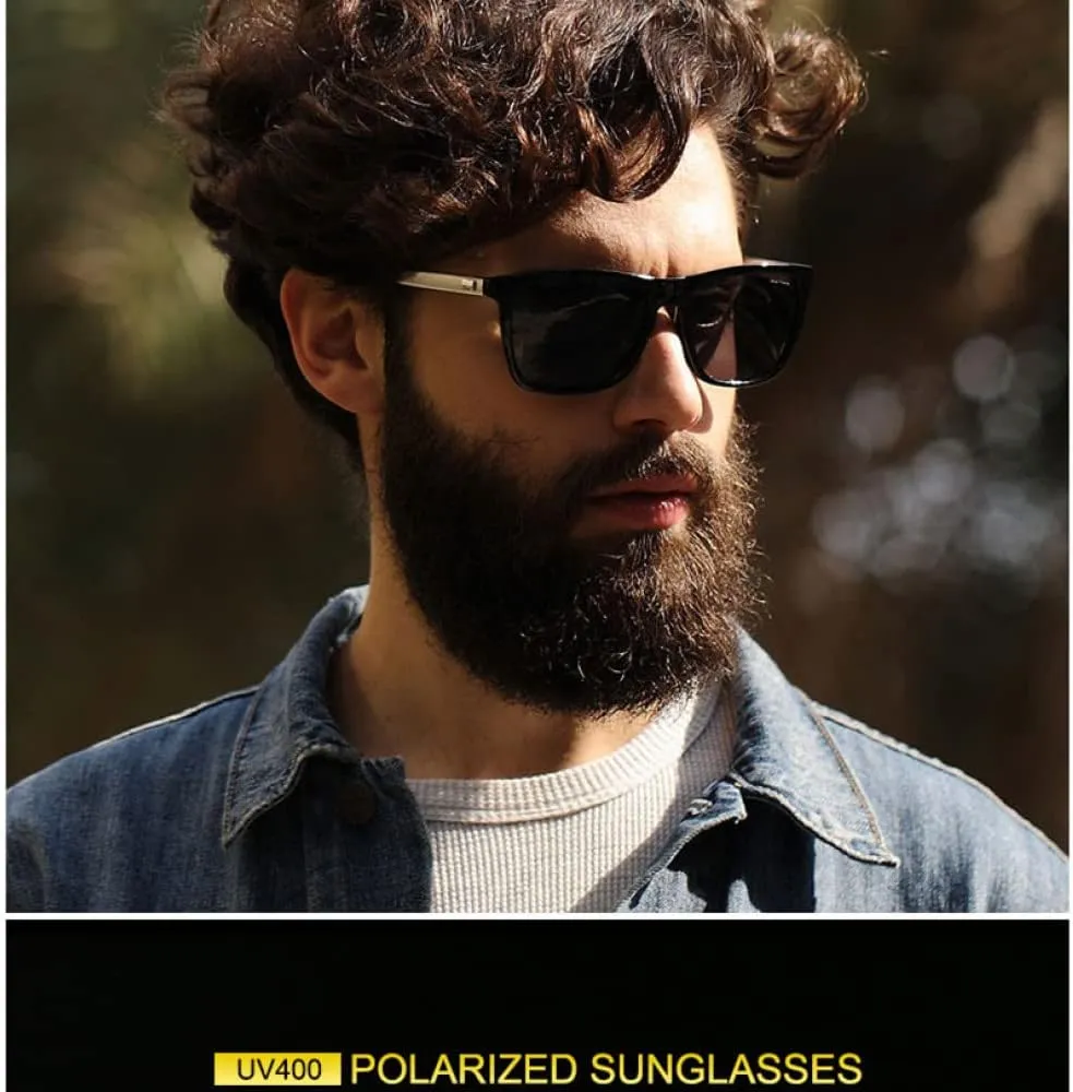 Aluminium Magnesium Polarized Sunglasses For Men Luxury Designer Retro Vintage Fashion Sun Glasses