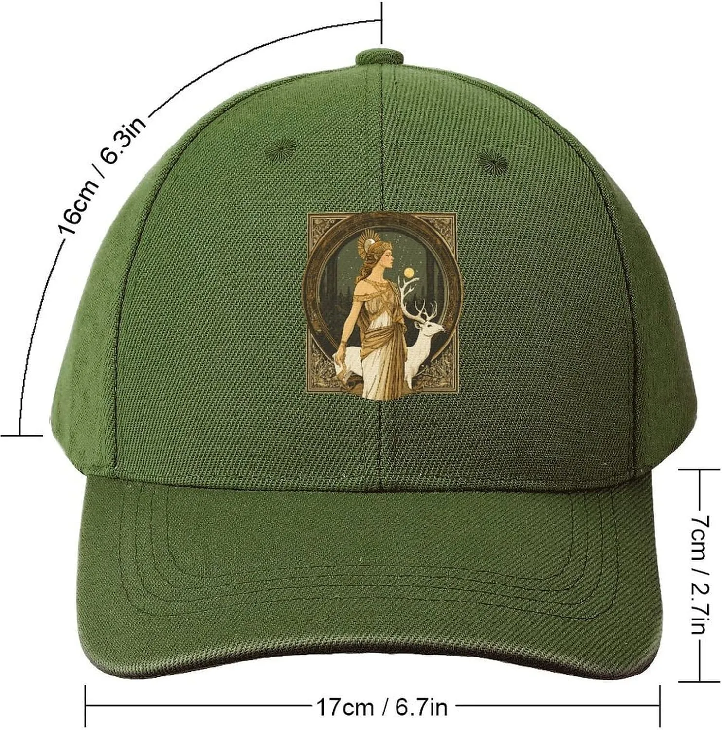 Artemis Goddess Greek Mythology Baseball Cap Classic Golf Dad Hat Adjustable Trucker Hats Printing Plain Cap