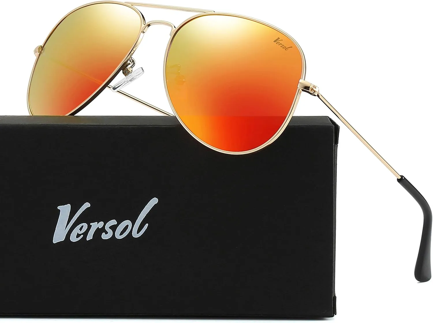 Aviator Sunglasses for Men Women Mirrored Lens UV400 Protection Lightweight Polarized Aviators Sunglasses