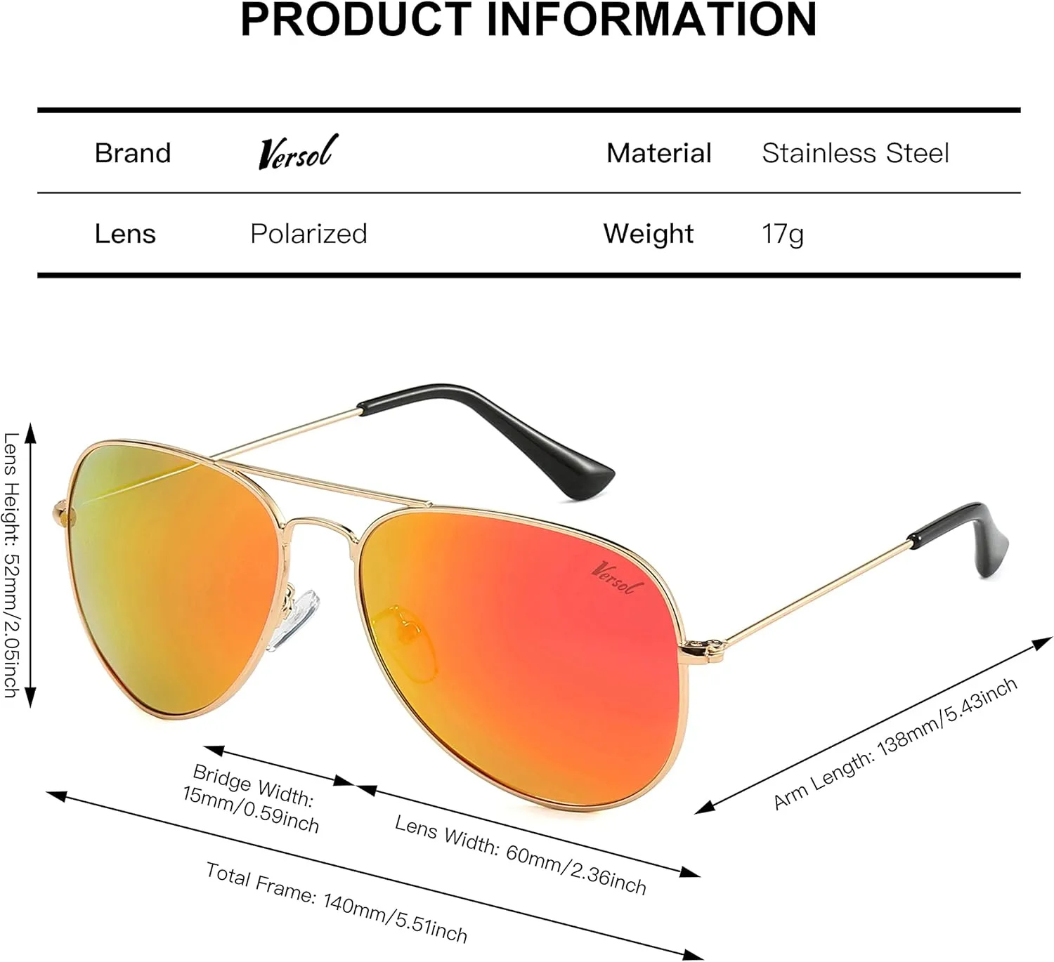 Aviator Sunglasses for Men Women Mirrored Lens UV400 Protection Lightweight Polarized Aviators Sunglasses