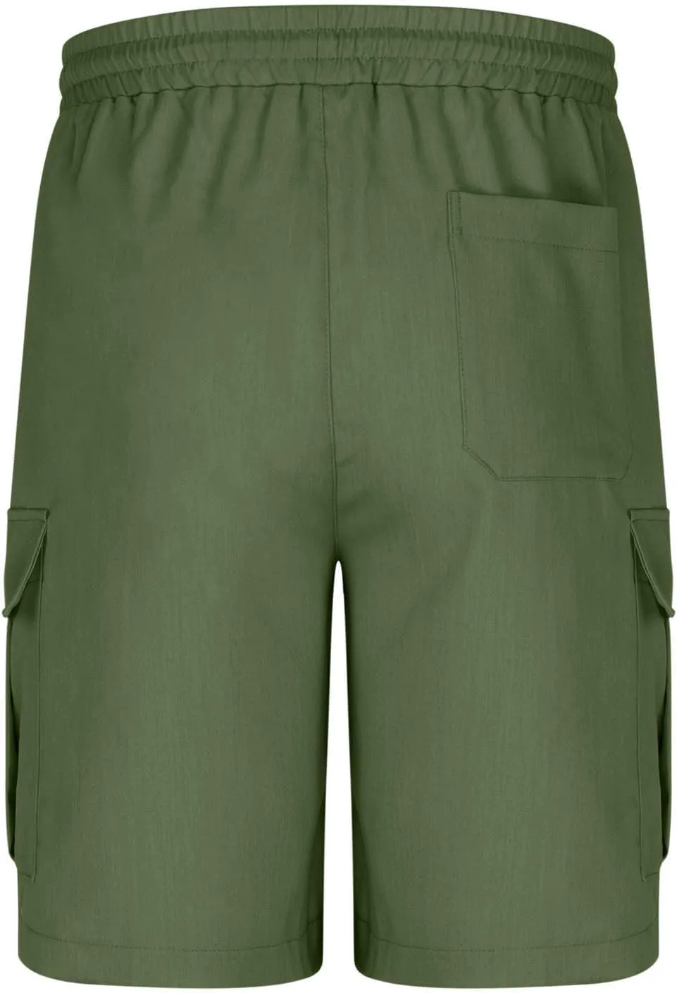 Cargo Shorts for Men Big Tall Elastic Waist Wrangler Long Cargo Shorts Casual Summer Cotton Work Hiking Short Pants