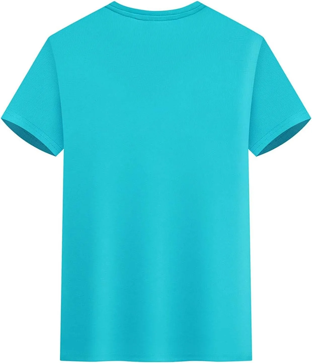 Casual Athletic T-Shirt for Men Solid-Color Short Sleeve Crewneck Summer Tops Workout Lightweight Breathable Tees