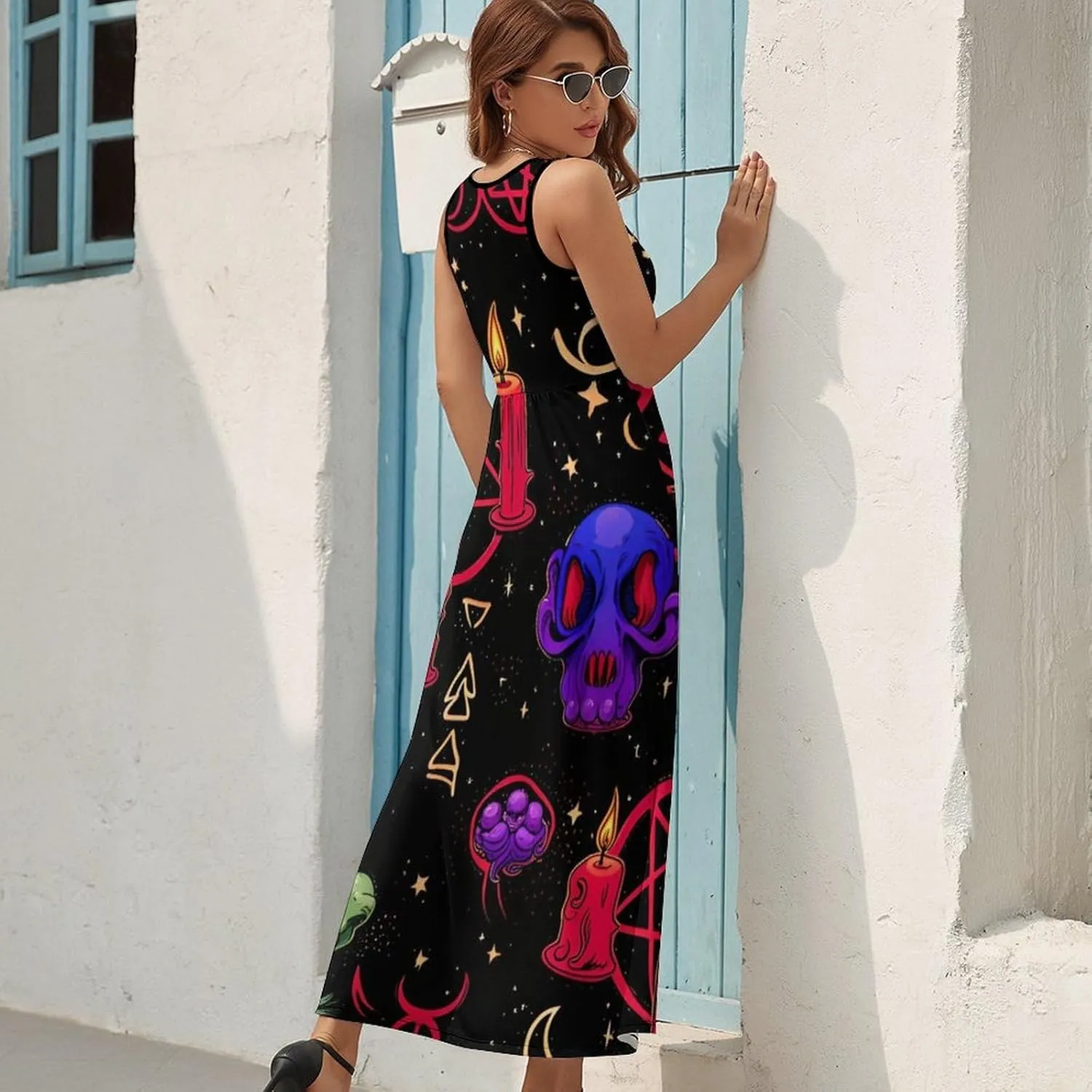 Casual Summer Tunic Dress Wrap Sleeveless Bodycon Beach Swing Dress