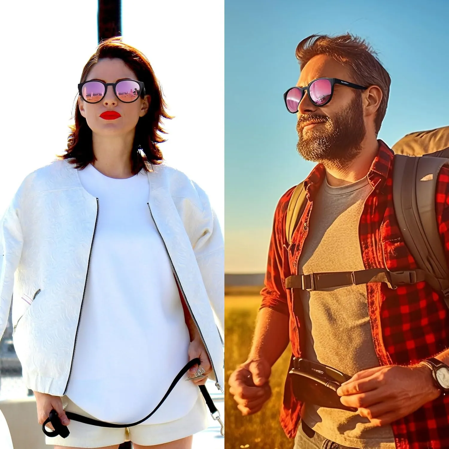 Cat Eye Sunglasses Retro Vintage Eyewear Non-slip Round Sunglasses for Men & Women Polarized/Non-Polarized Lens UV Protection