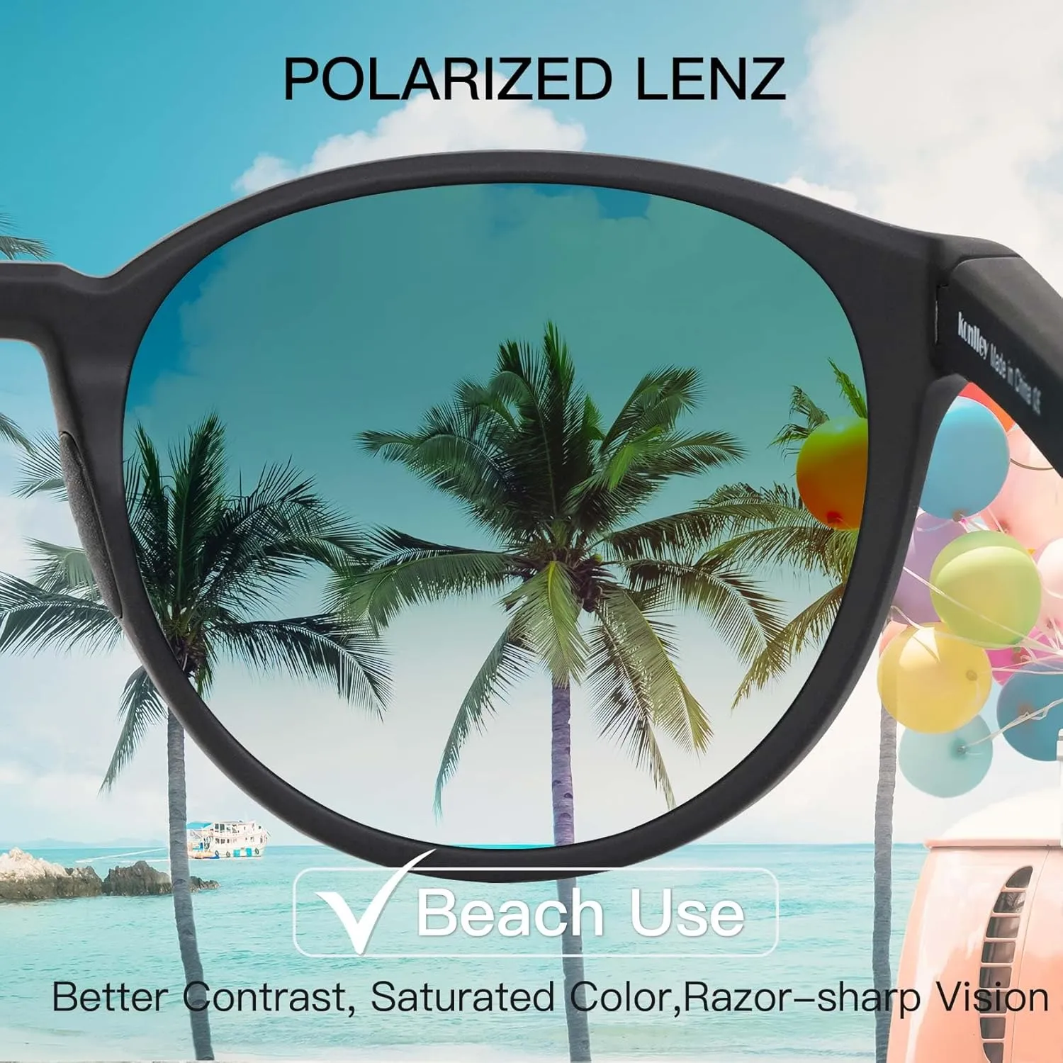 Cat Eye Sunglasses Retro Vintage Eyewear Non-slip Round Sunglasses for Men & Women Polarized/Non-Polarized Lens UV Protection