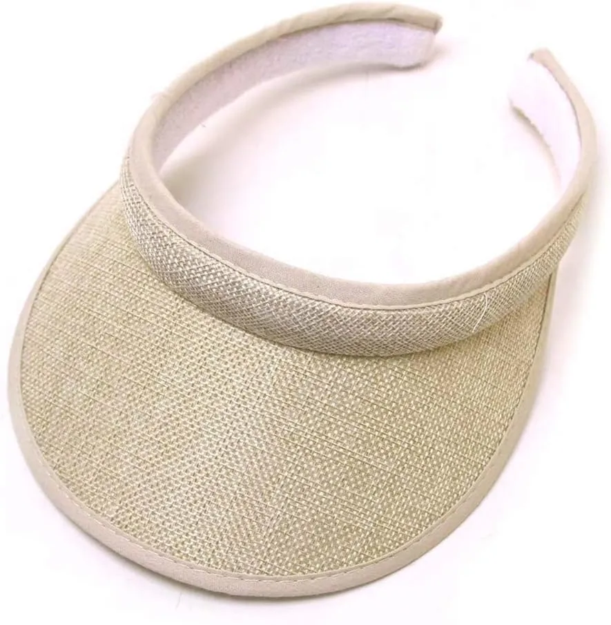 Classic Adjustable Sun Visor Hats for Men and Women Golf Open Top Round Brim Hats Sport Visors caps for Travel