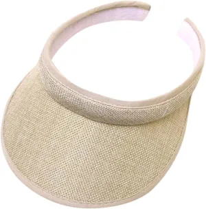 Classic Adjustable Sun Visor Hats for Men and Women Golf Open Top Round Brim Hats Sport Visors caps for Travel
