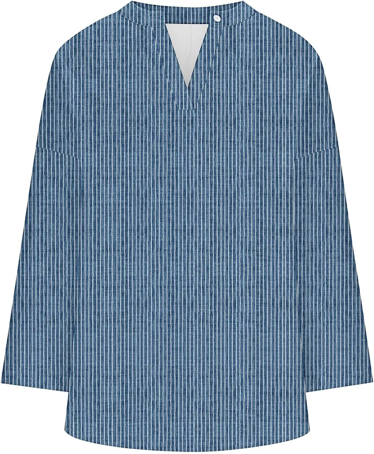 Cotton Linen Henley Tops Women Dressy Long Sleeve Vneck Hide Belly Longline Tshirts Plain Cotton Tunic Tee Shirts