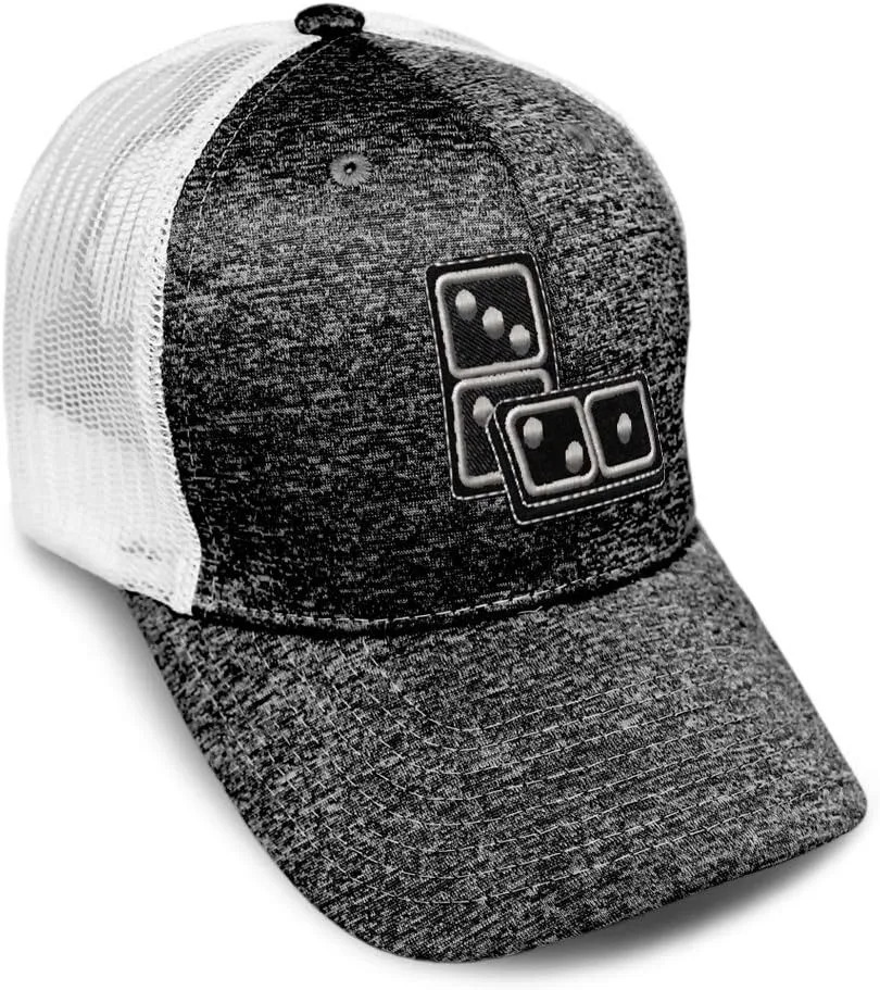 Custom Trucker Hat Jersey Baseball Cap Dominos Game A Embroidery for Men & Women