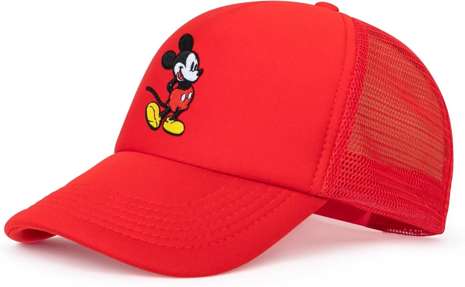 Disney Adult Trucker Hat, Mickey Mouse Mesh Snapback Baseball Cap