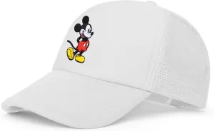 Disney Adult Trucker Hat, Mickey Mouse Mesh Snapback Baseball Cap