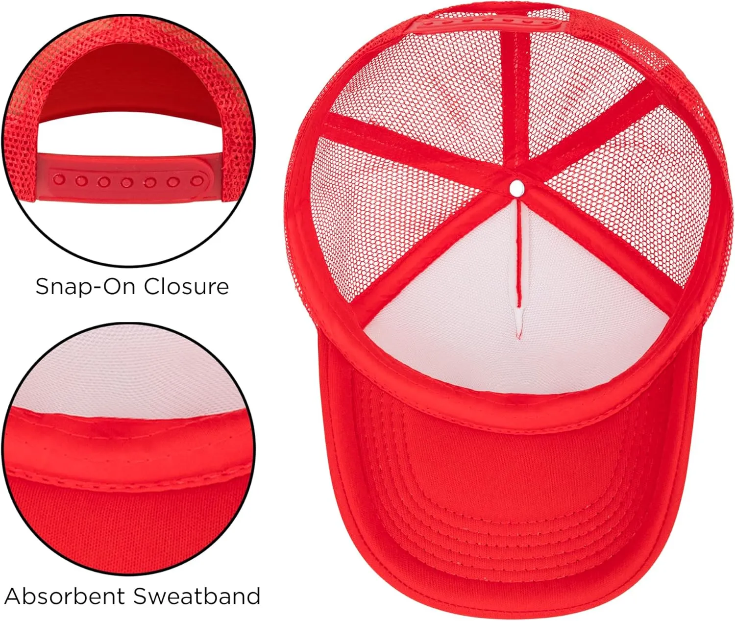 Disney Adult Trucker Hat, Mickey Mouse Mesh Snapback Baseball Cap