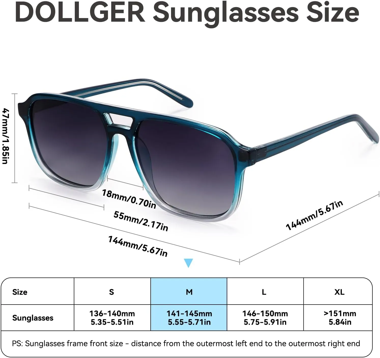 Dollger Retro Polarized Aviator Sunglasses for Men Women Vintage 70s Square Flat Pilot Shades Driving Fishing UV Protection