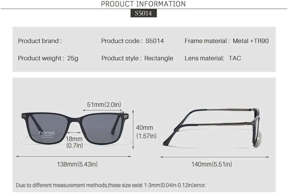 Driver's Glasses Male Polarized Light Women's Sunglasses Rectangle Narrow Frame