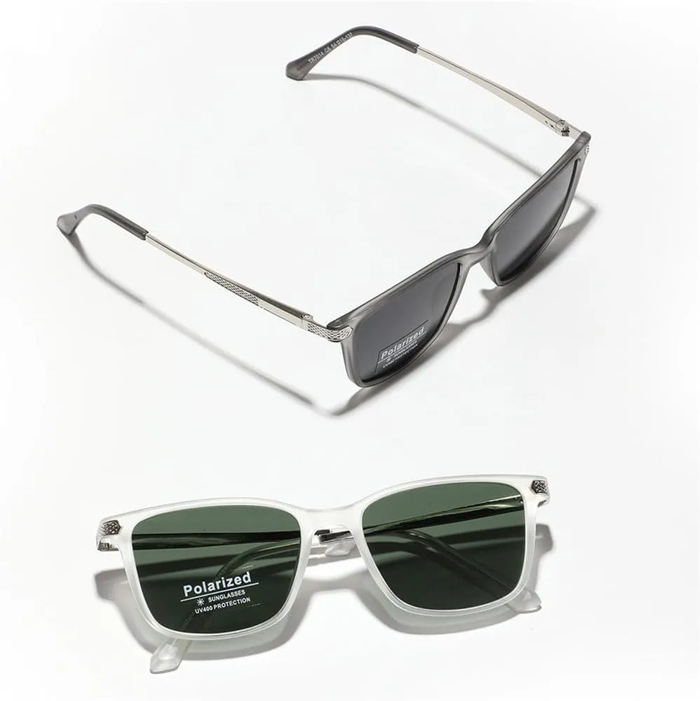 Driver's Glasses Male Polarized Light Women's Sunglasses Rectangle Narrow Frame