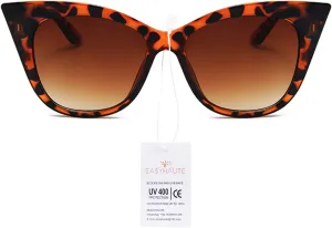 EASYHAUTE Cat Eye Sunglasses for Women Retro Cateye Frame - Vintage 90s UV400 Protection Sunnies, Chic Shades for Small Face