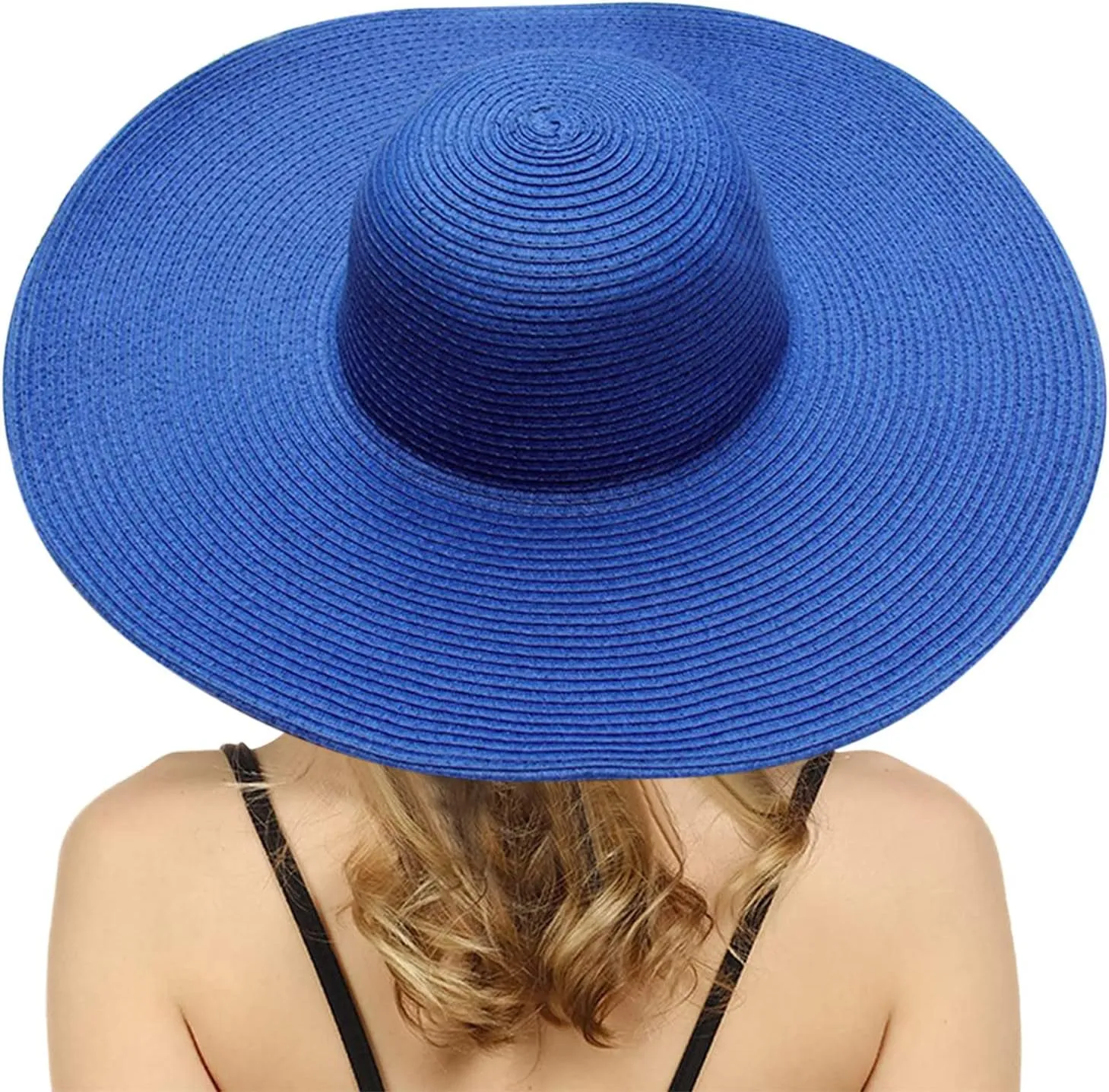 Fashion Wide Brim Straw Hats for Womens Summer Foldable Big Floppy Beach Sun Hats Ladies UV UPF 50  Vacation Outdoor Caps