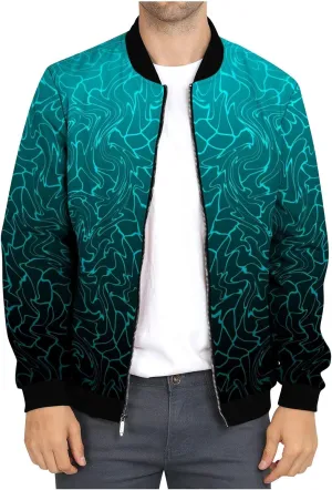 Faux Fur Jacket Men Mens Lightweight Jacket Autumn and Winter Printed Thin Jackets Casual Versatile Printed Jackets