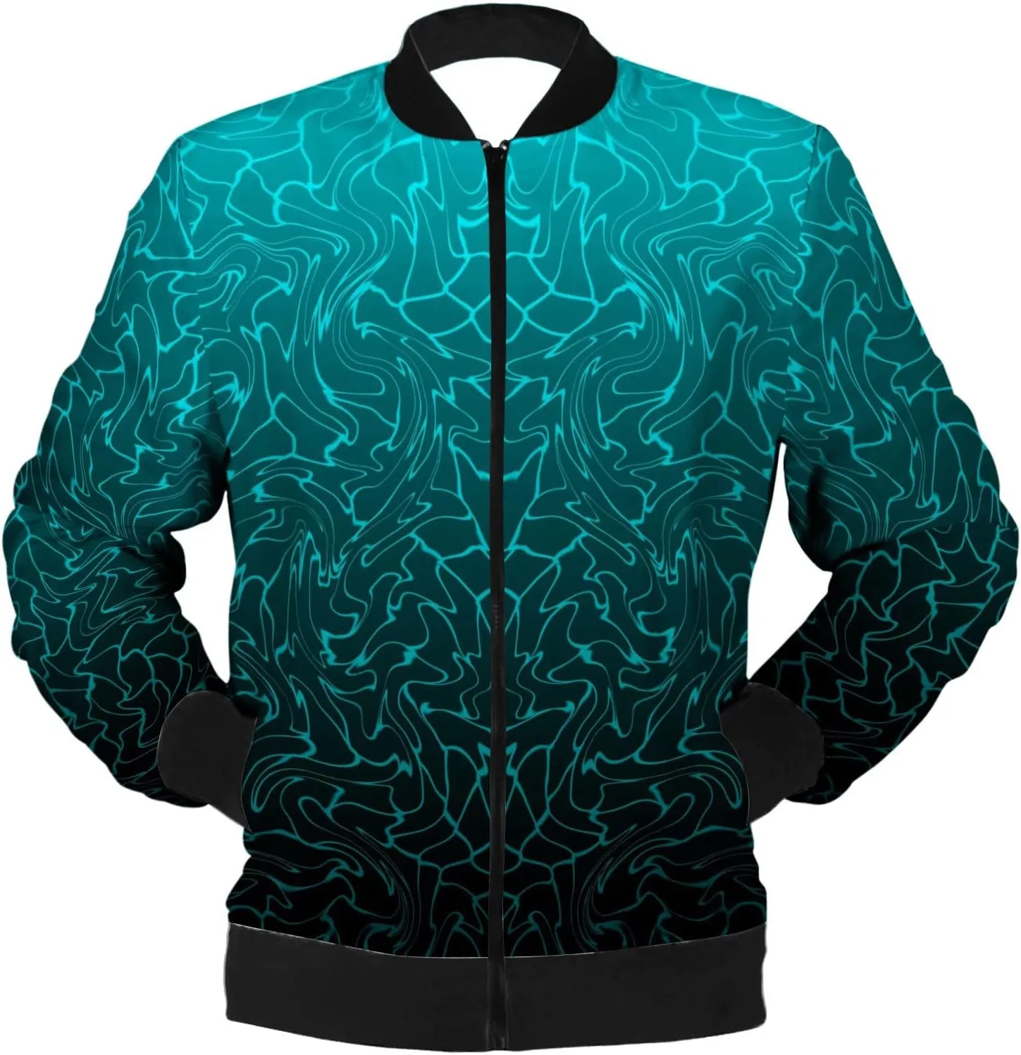 Faux Fur Jacket Men Mens Lightweight Jacket Autumn and Winter Printed Thin Jackets Casual Versatile Printed Jackets