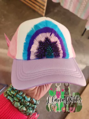 Feather Trucker Hat