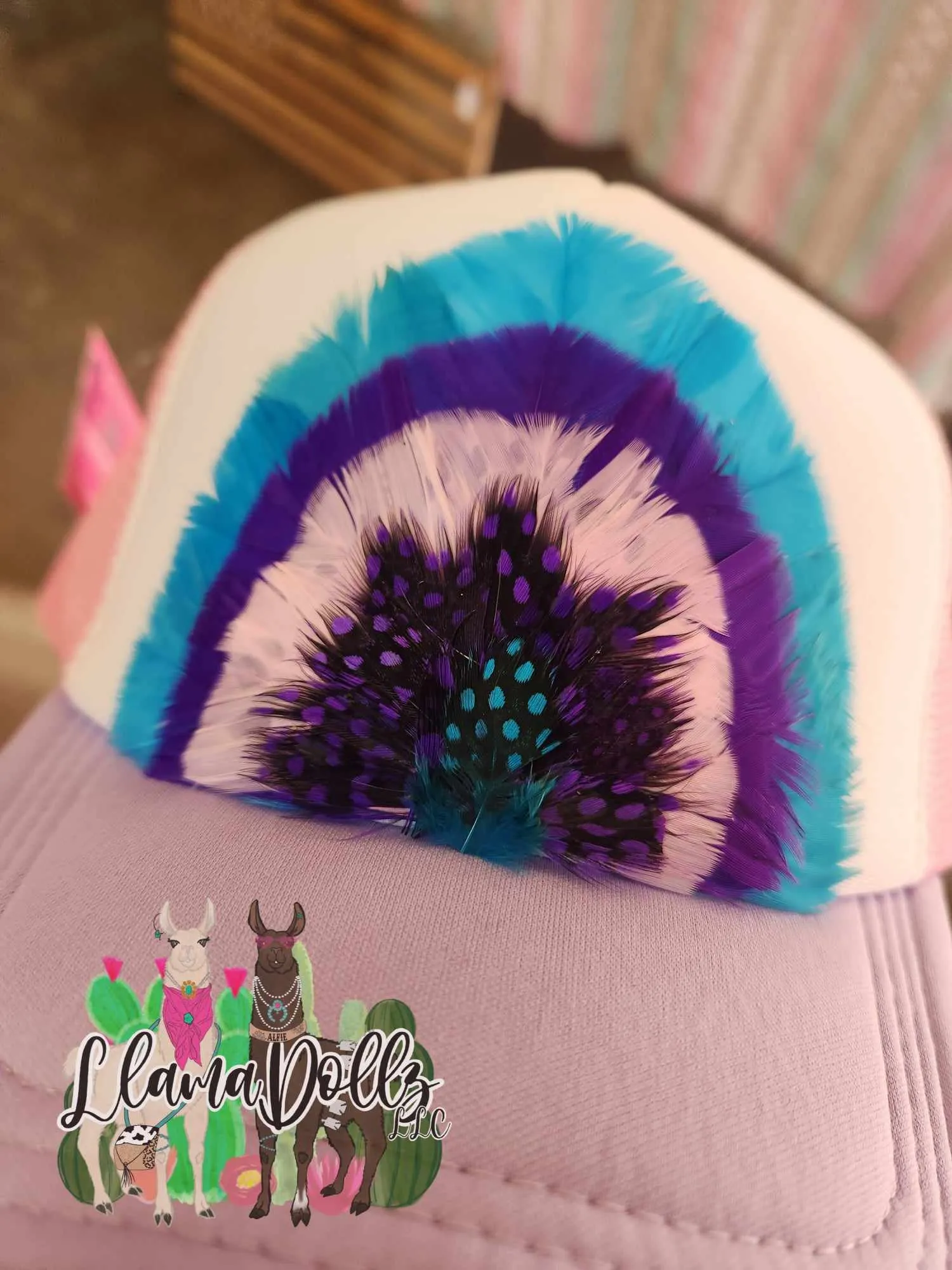 Feather Trucker Hat