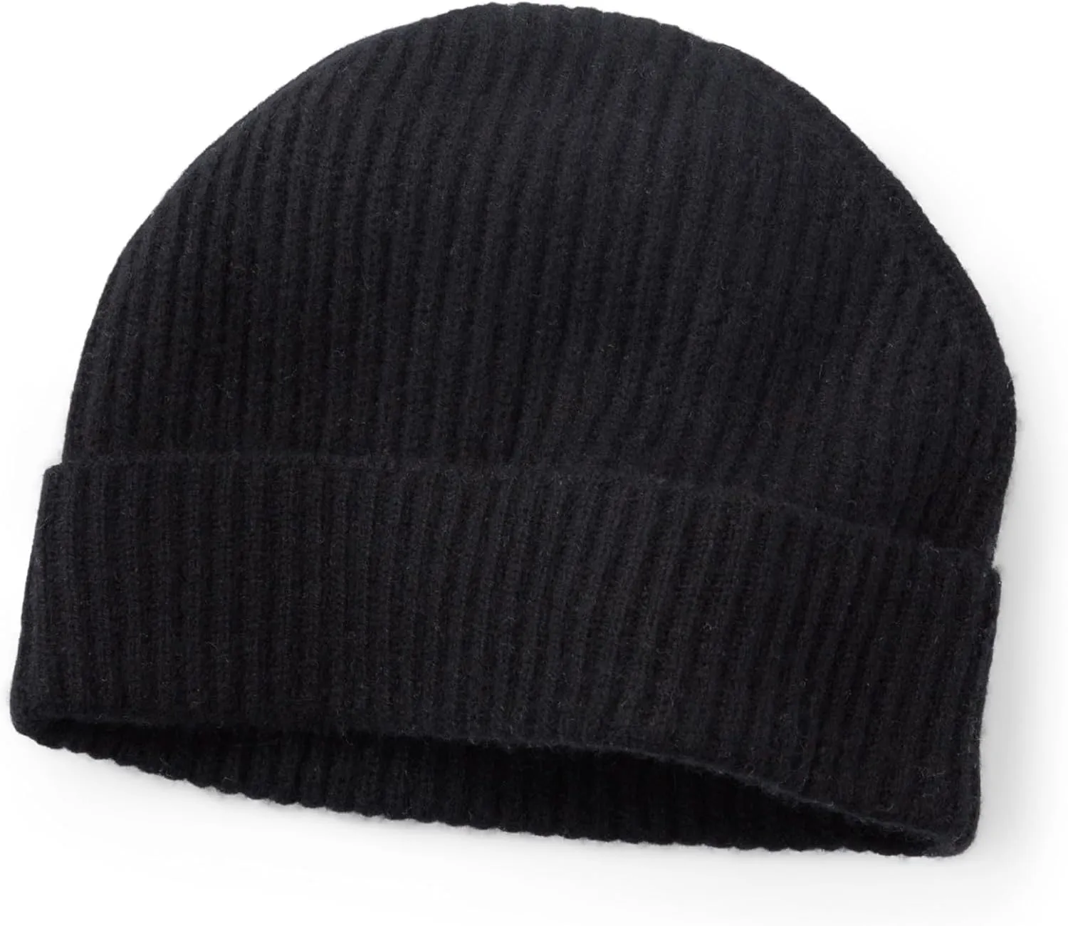 Fishers Finery Women's 100% Cashmere Cuffed Beanie