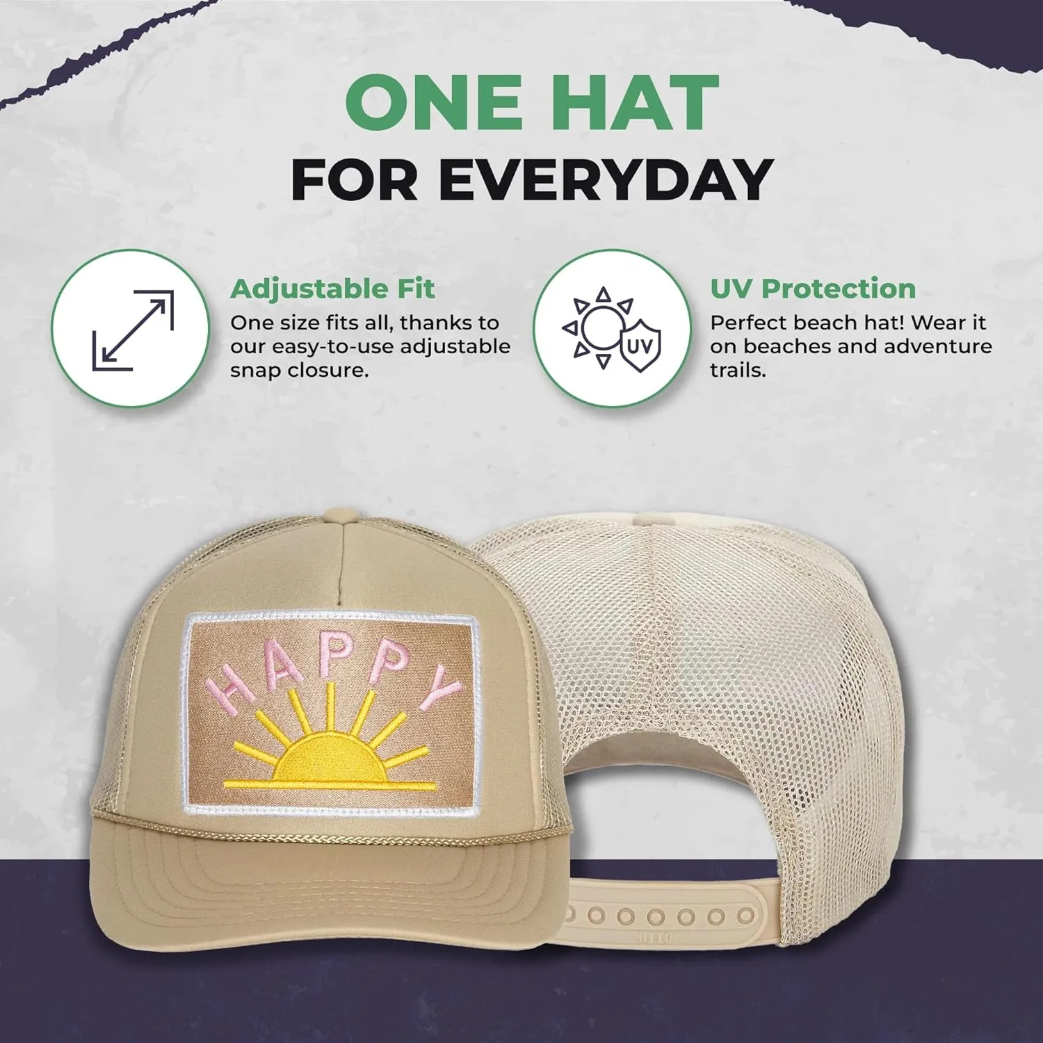 Friday Feelin' Trucker Hat Women Men Baseball Caps Baseball Hats Womens USA Trucker Hats Fitted Summer Cap Trendy - One Size