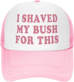 Funny Trucker Hats for Women Pink Hot Pink Men Funny Gag Baseball Hat for Girls Humor Gift Men