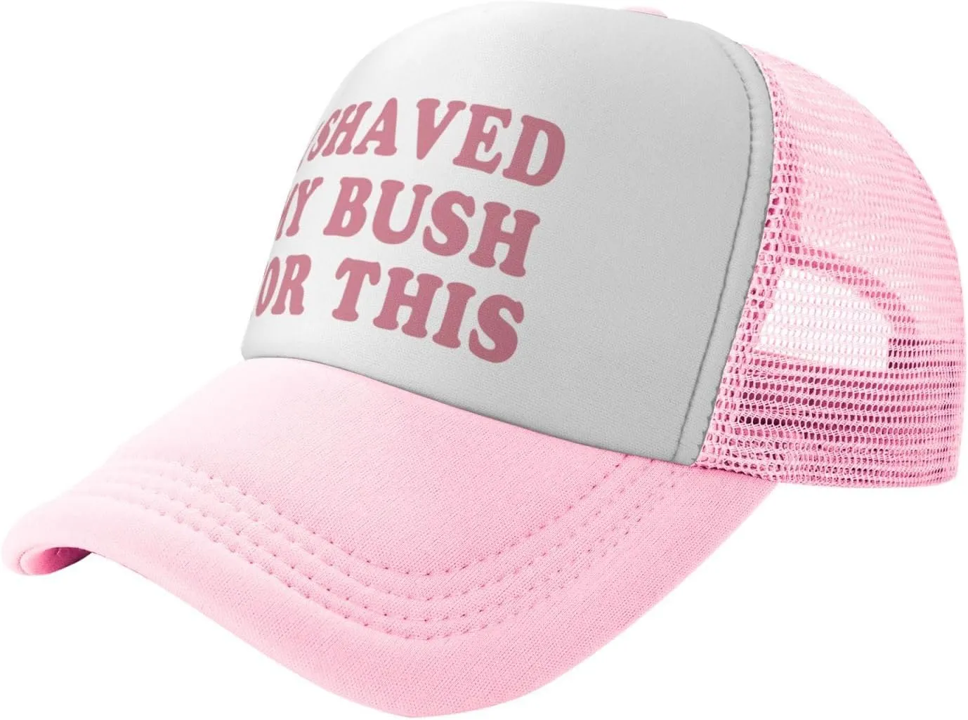 Funny Trucker Hats for Women Pink Hot Pink Men Funny Gag Baseball Hat for Girls Humor Gift Men