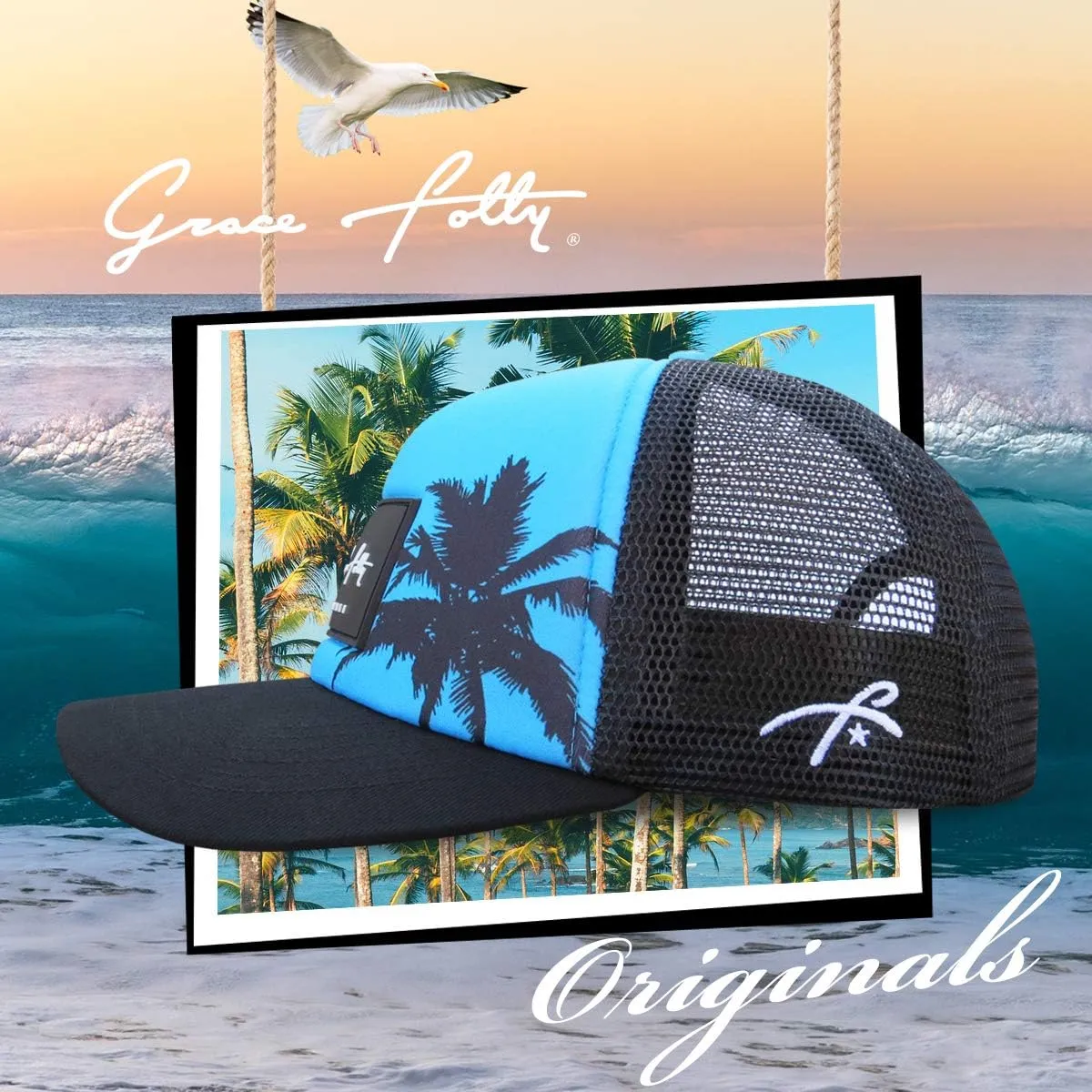 Grace Folly Kids Trucker Hat Youth Baseball Cap for Boys & Girls 5-12 Years Old