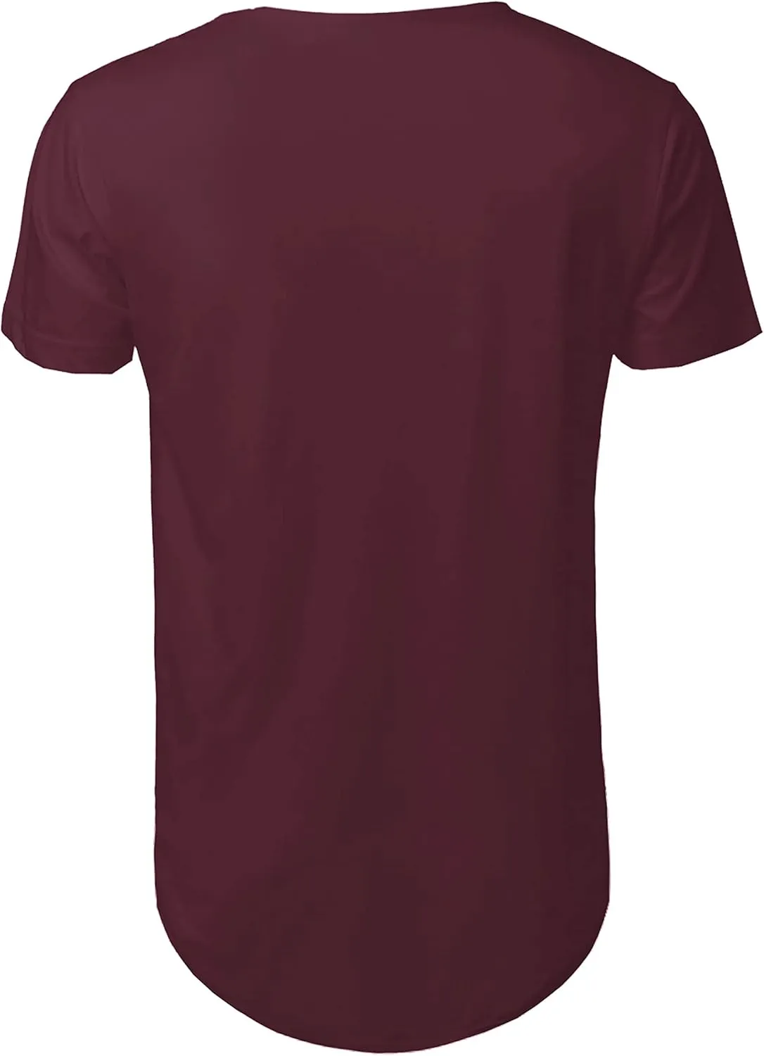 Hat and Beyond Mens Hipster Curve Hem Droptail Tee Premium Longline T Shirts