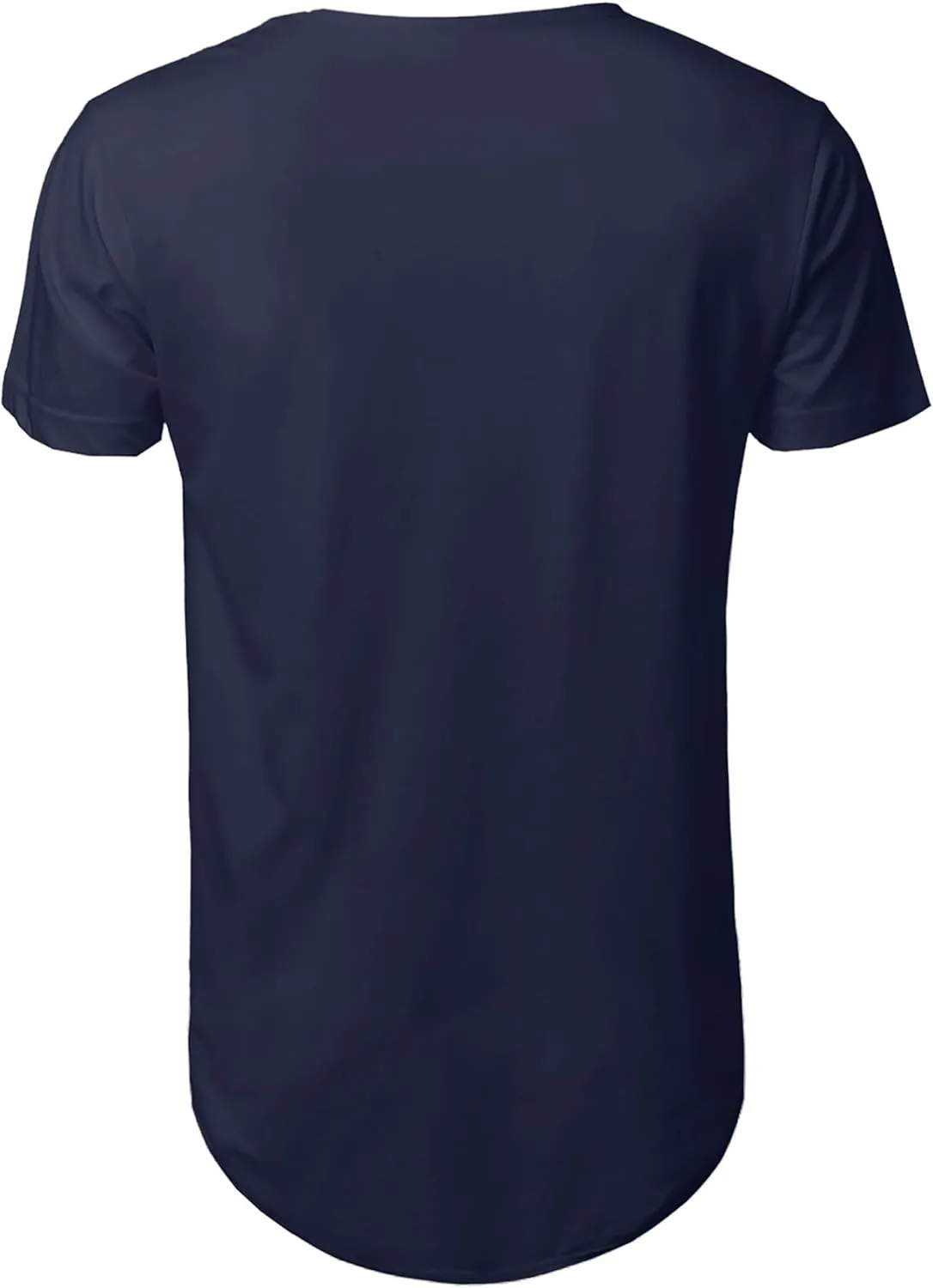 Hat and Beyond Mens Hipster Curve Hem Droptail Tee Premium Longline T Shirts