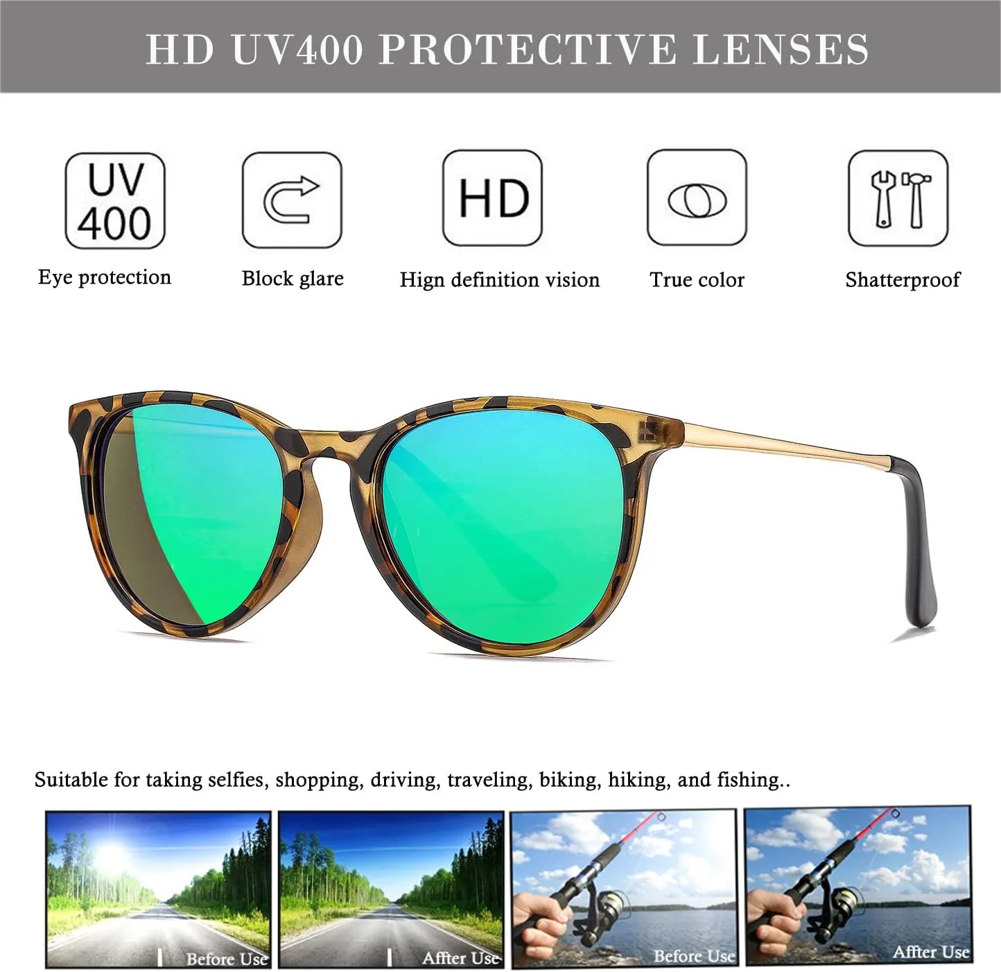 HJSTES Polarized Kids Sunglasses for Girls Boys, 100% UV Protection for Children Age 3-9