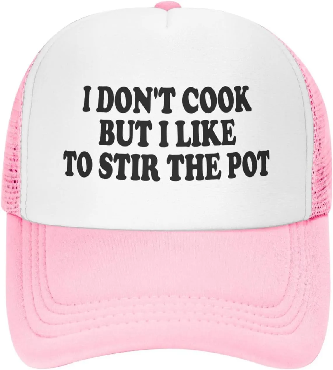 I Don't Cook But I Like to Stir The Pot Trucker Hat Funny Hats Men Women Adult Dirty Humor Vintage Baseball Cap
