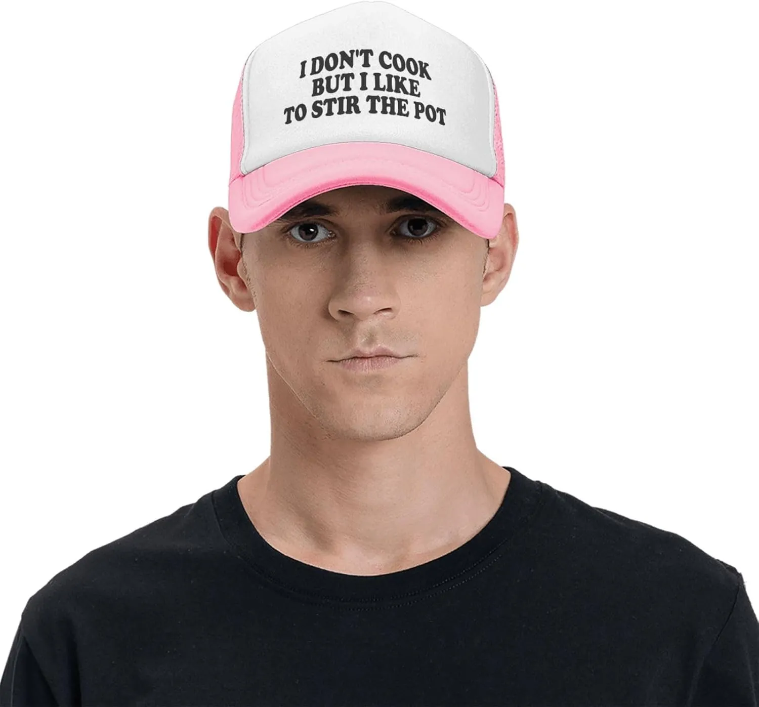 I Don't Cook But I Like to Stir The Pot Trucker Hat Funny Hats Men Women Adult Dirty Humor Vintage Baseball Cap