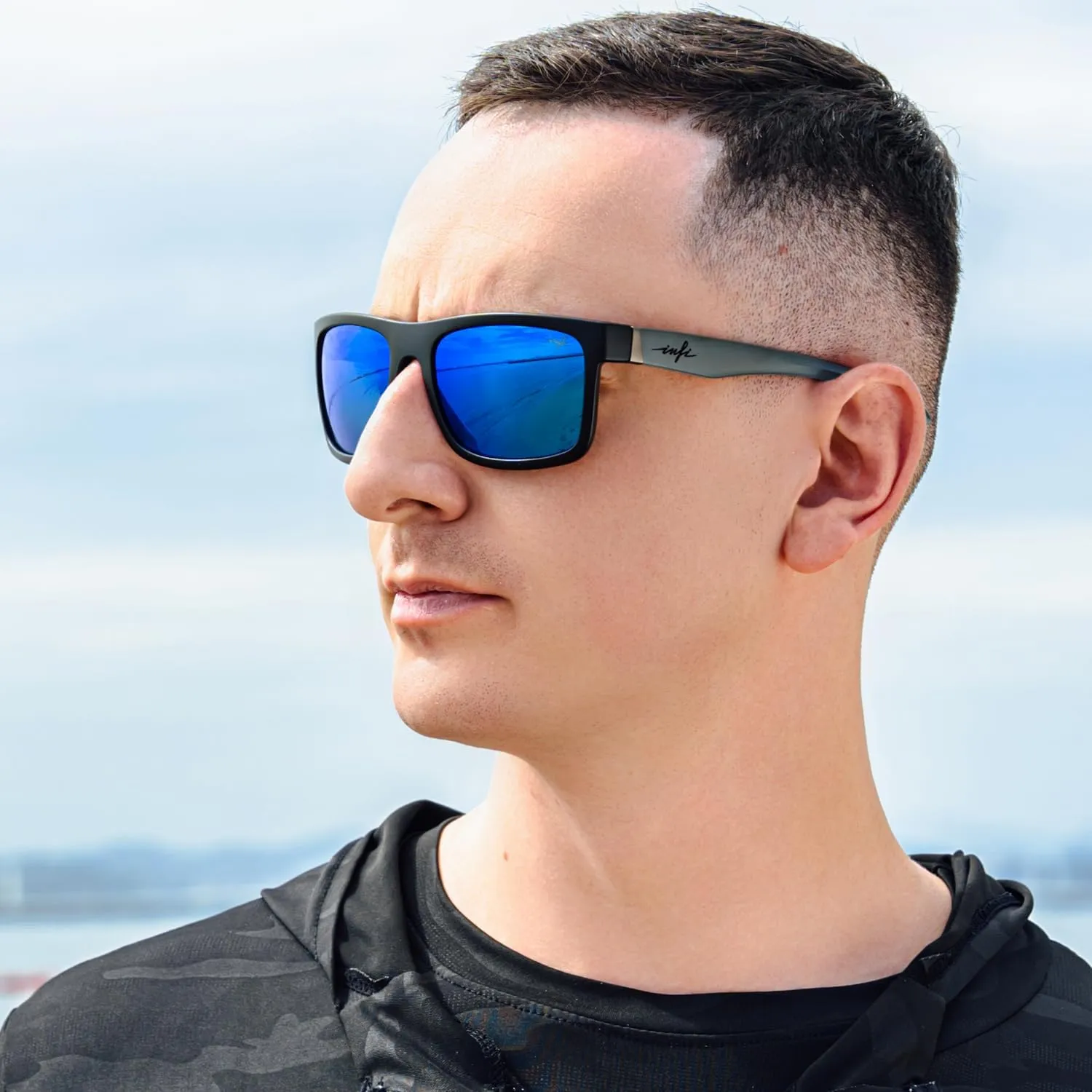 INFI Polarized Sunglasses for Men Fishing Driving Running Mirrored Glasses UV400 Protectiont