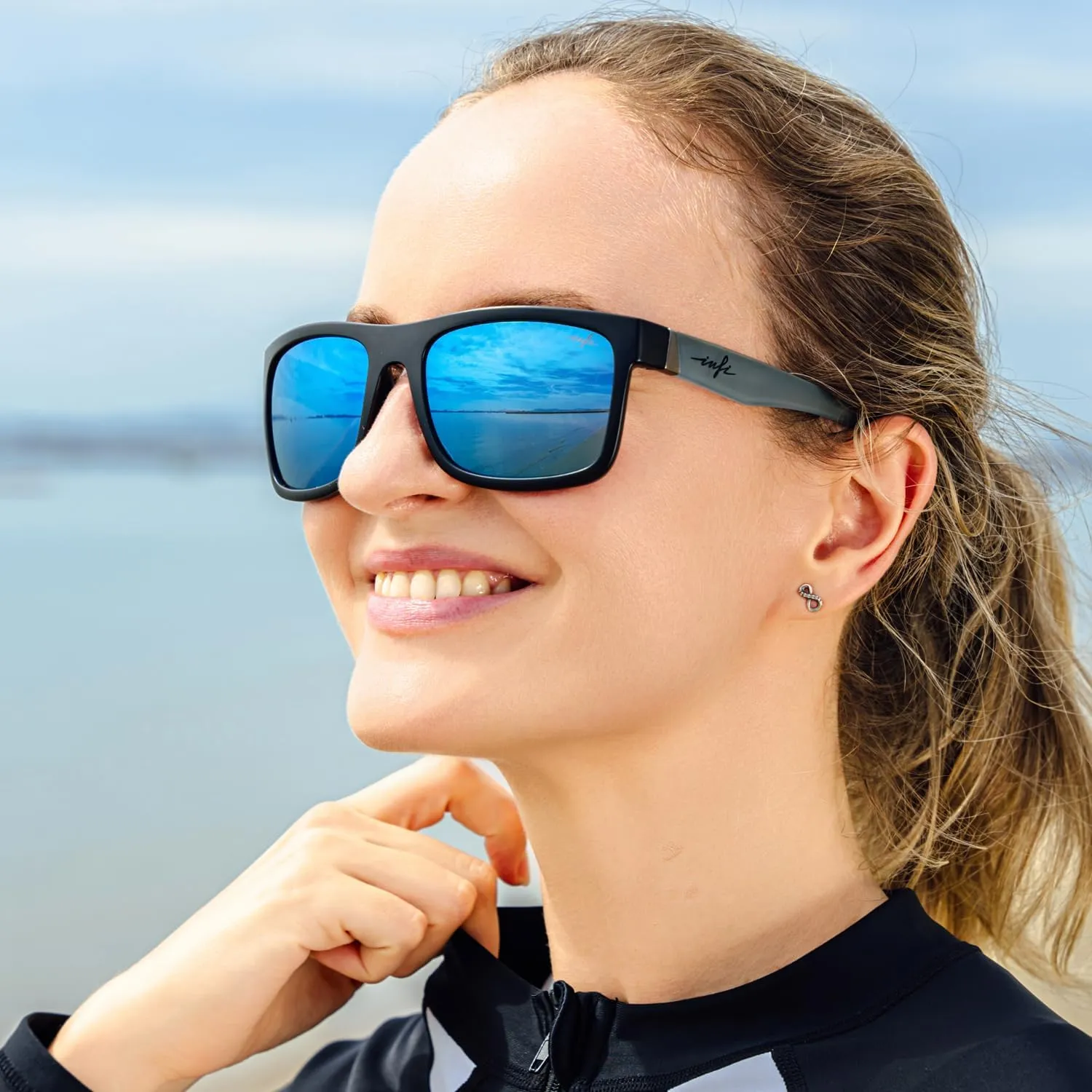 INFI Polarized Sunglasses for Men Fishing Driving Running Mirrored Glasses UV400 Protectiont