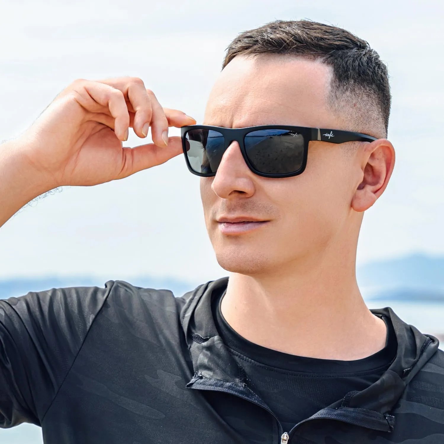 INFI Polarized Sunglasses for Men Fishing Driving Running Mirrored Glasses UV400 Protectiont