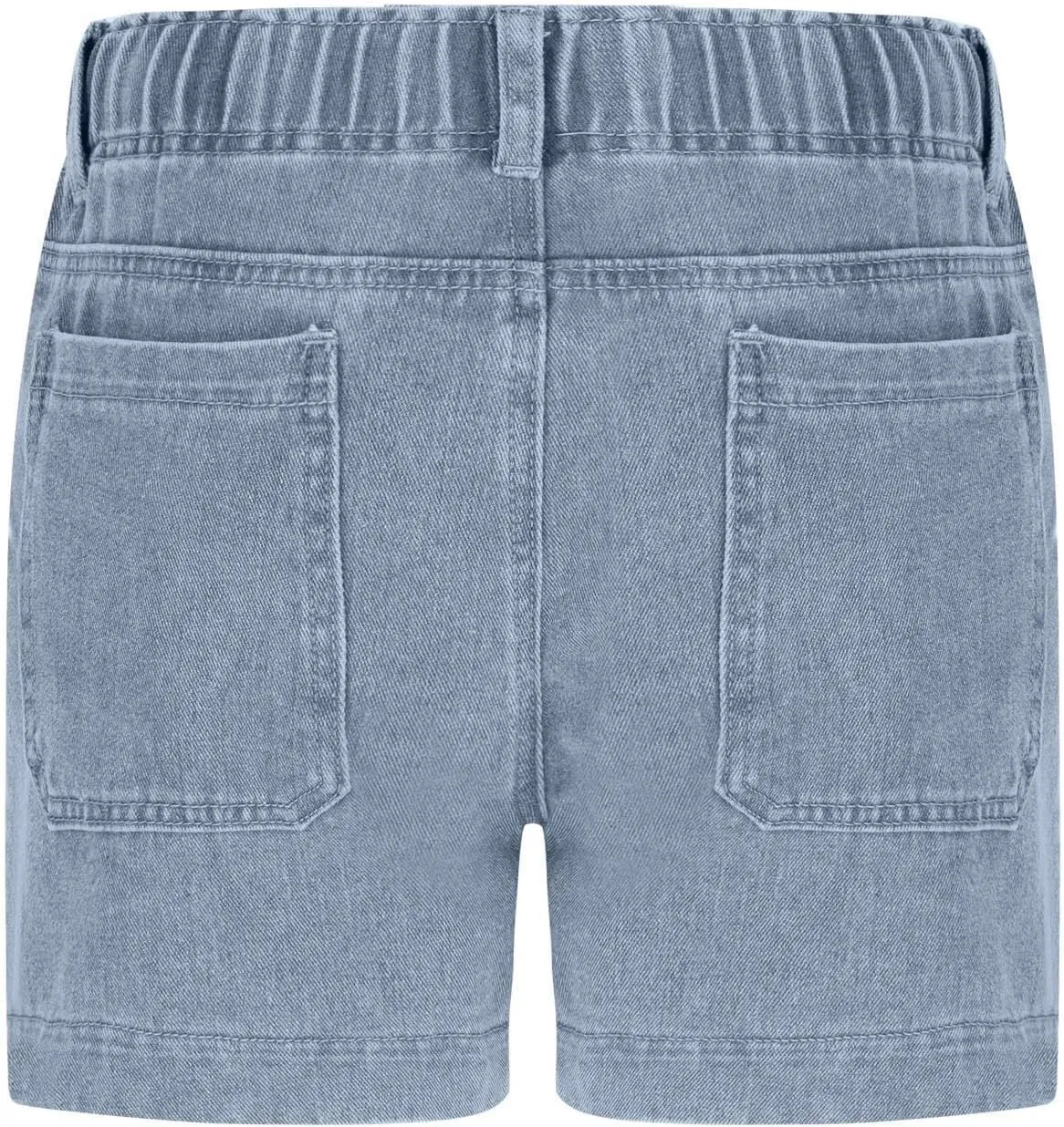 Jean Shorts Womens High Waisted Drawstring Pull On Short Jeans Baggy Casual Denim Chambray Shorts with Pockets