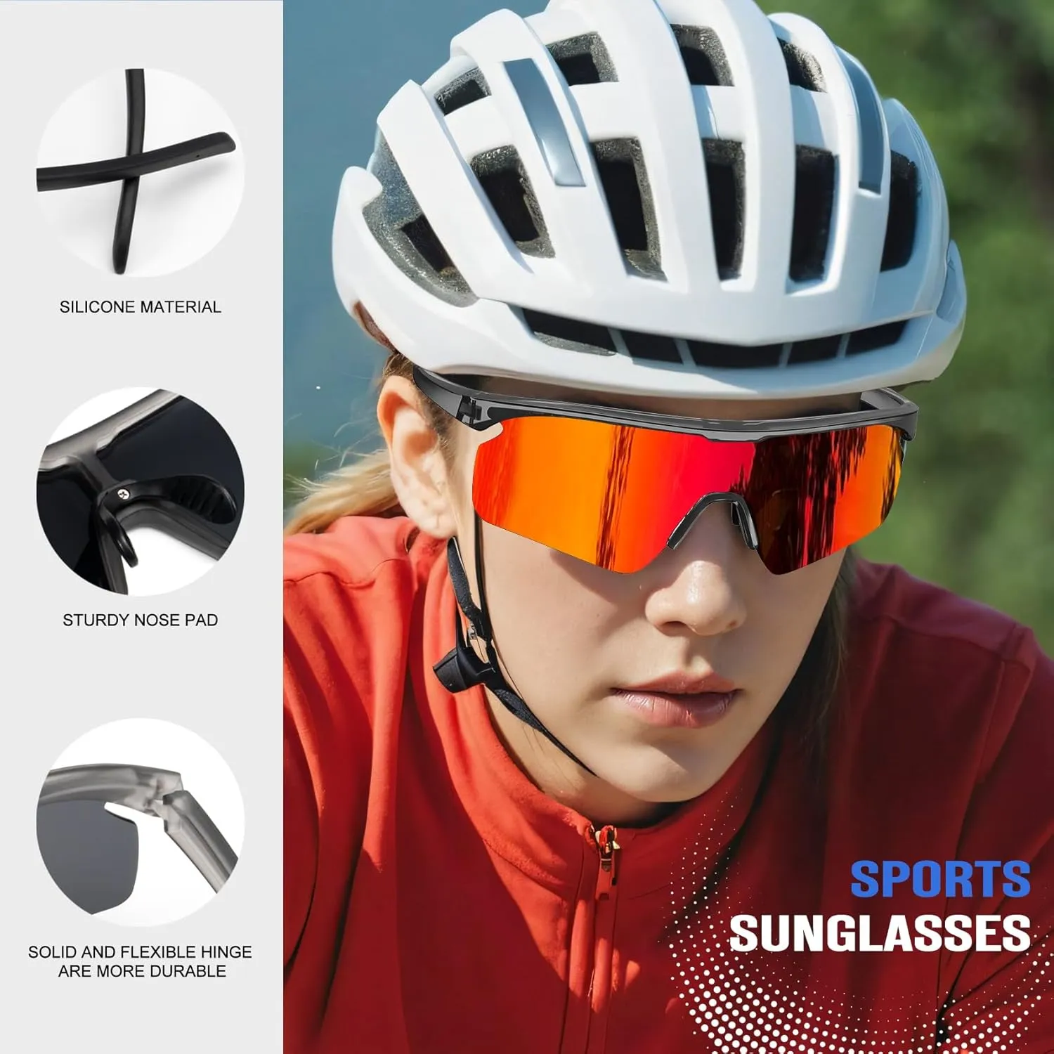 KALIYADI Polarized-Sunglasses-Men Mens-Sunglasses Sports Sun-Glasses: UV400 Protection for Fishing Golf Running