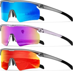 KALIYADI Polarized-Sunglasses-Men Mens-Sunglasses Sports Sun-Glasses: UV400 Protection for Fishing Golf Running