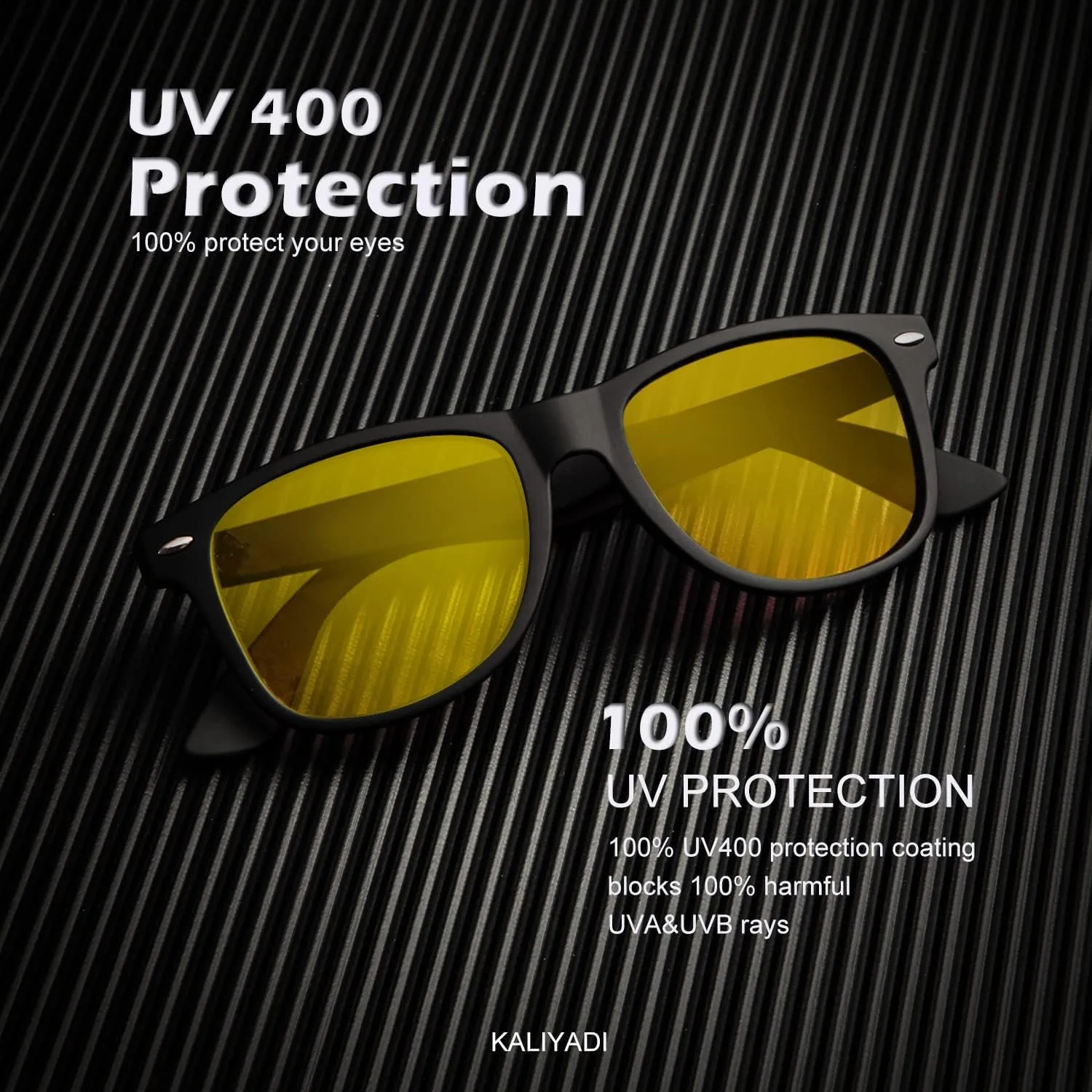 KALIYADI Sunglasses Men Polarized for Mens and Womens Unisex Sun Glasses for Driving UV Protection