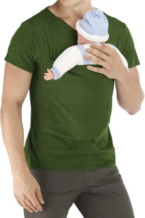 Kangaroo Shirt for Dad Short Sleeve T-Shirts for Men Skin to Skin Shirt for Women V Neck Short Sleeve Sales Clearance